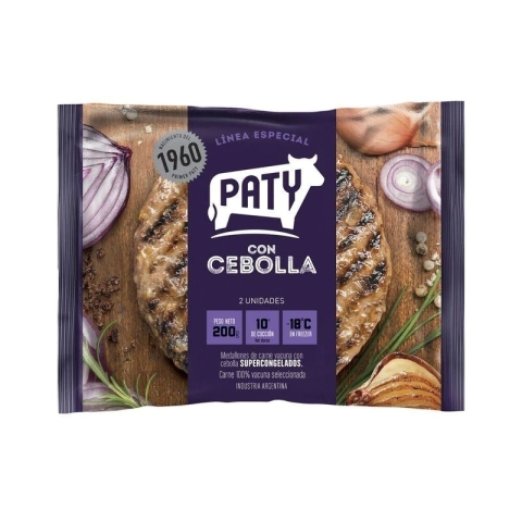 Hamburguesa con Cebolla x 2 Unidades - Paty