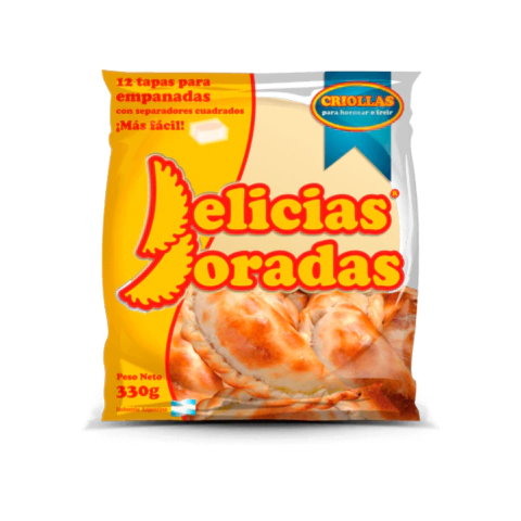 Tapas de Empanadas Criollas x 330 Gr - Delicias Doradas