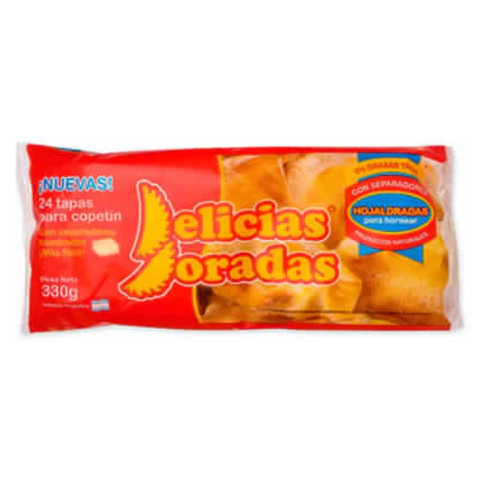 Tapas de Copetín x 330 Gr - Delicias Doradas