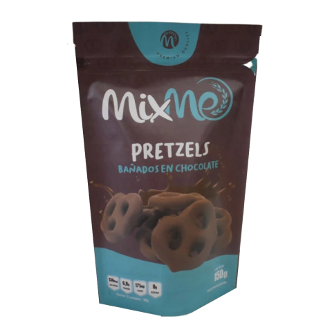 Pretzels bañados en Chocolate doypack x80 Gr - Mixme