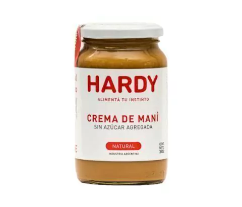CREMA DE MANÍ NATURAL-HARDY 380g