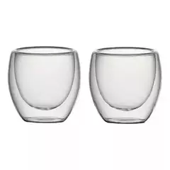 Vaso doble vidrio 80ml - Cacharros Bazar
