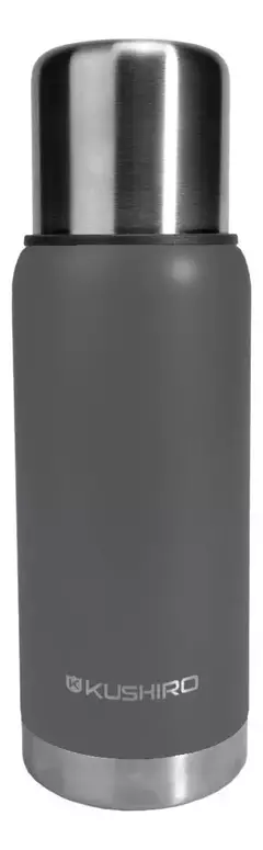 Termo Kushiro 750 ml Gris – Acero Inoxidable | Mantiene Frío y Calor