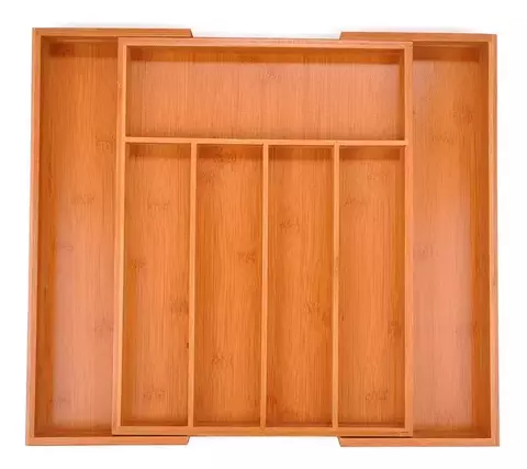 Organizador de cubiertos bambú extensible Vonne