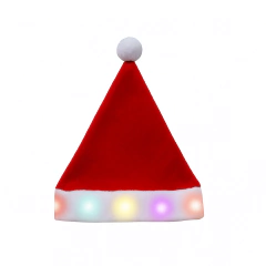 Gorro navideño adulto con luz LED, accesorio luminoso de Once.

