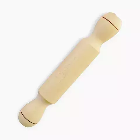 Palo amasar de madera de 30 cm, ideal para amasar masa en cocina.