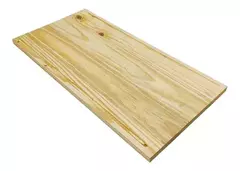 Tabla de madera rectangular de 40x20 cm, con un acabado natural y vetas visibles.