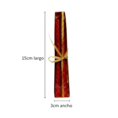 VELA TORNEADA ROJA X 2 NAVIDAD 15CM | Decoración Once - comprar online