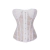 corselet branco em renda transparente