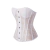 corselet branco em renda transparente na internet
