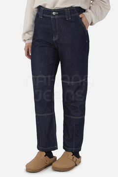 Jean mom azul