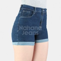 Short elastizado azul doblez en internet
