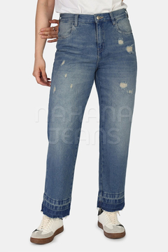 Jean Mom con roturas