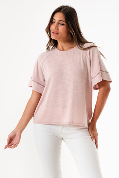 Remera con puntilla - tienda online