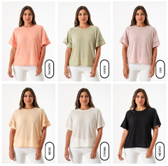 Remera con puntilla - comprar online