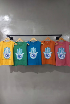 Sudadera con estampa Mano Fátima en internet