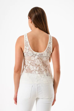 Musculosa encaje - tienda online