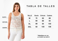 Musculosa encaje en internet
