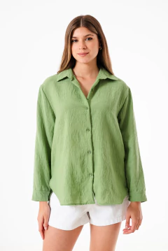 Maxi camisa de lino