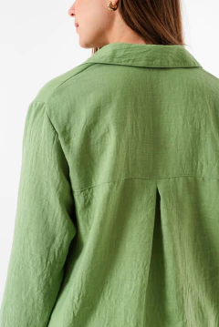 Maxi camisa de lino - tienda online