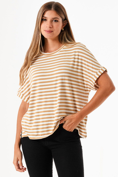 Remera modal rayada - Malena moda femenina