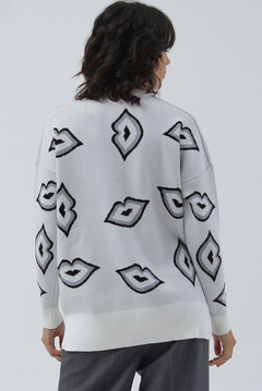 Sweater jacquard boca - Malena moda femenina