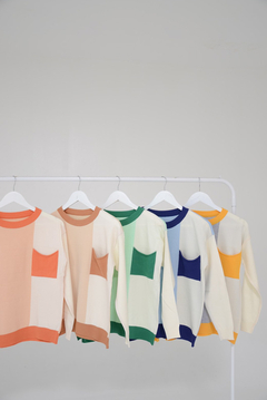 Sweater tricolor - comprar online