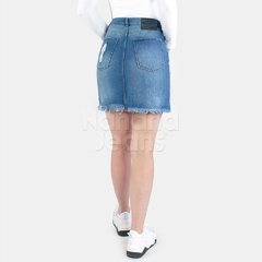 Pollera de jean con roturas - comprar online