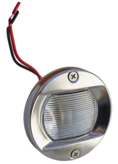 LUZ POPA P/EMBUTIR ARO INOX.
