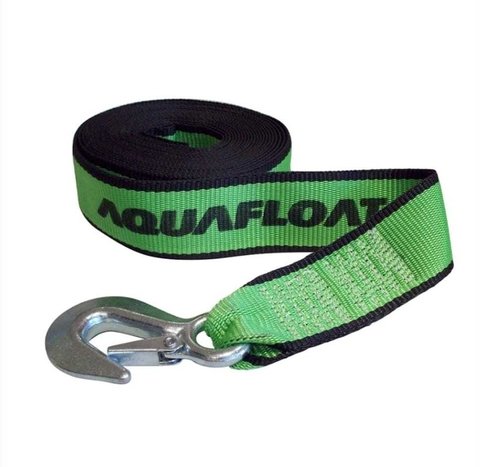 CINCHA REFORZADA CON MOSQUETON PARA MALACATE 4.5MT AQUAFLOAT