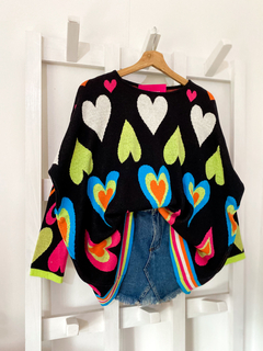 Sweater corazones - tienda online