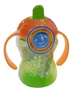 Nuby - Vaso con manijas y boquilla de flujo directo 240ml