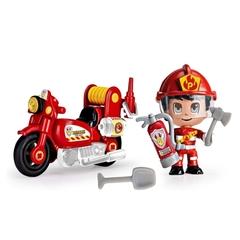 PINYPON ACTION BOMBERO + MOTO - CAFFARO - comprar online