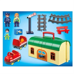 PLAYMOBIL 1.2.3 6783 TREN CON ESTACIÓN en internet
