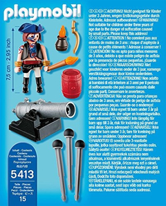 Playmobil Pirata Con Cañón 5413 - Alykids Jugueteria