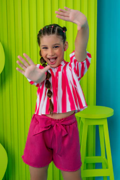 Combinandinho Listras (Rosa) - loja online