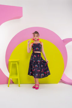 Combinadinho midi babi black - Marias - MODA PARA MENINAS