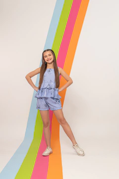 Imagem do Combinadinho Sophia stitch azul