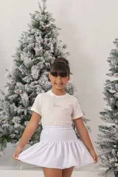 Imagem do Combinadinho Tee love branco