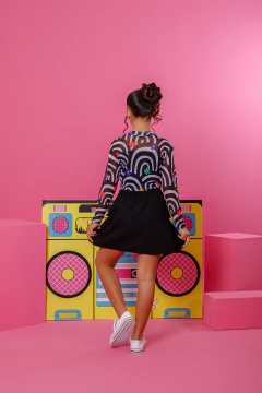 Combinadinho Tule (Arco - íris Preto) - loja online