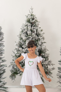 Macaquinho Maitê (Branco) Bordado - Marias - MODA PARA MENINAS