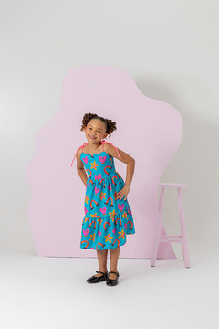 Vestido Cordão - Azul - comprar online