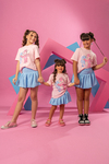 Combinadinho Tee + Short Saia Balonê (Angel) - comprar online