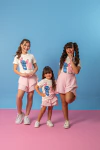 Combinadinho Stitch Tee + Short Saia Priscila (Stitch) - comprar online