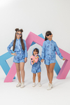 Combinadinho Bomber Gabi (Stitch Azul) - comprar online