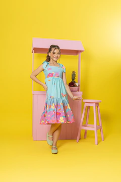 Imagem do Vestido Beatriz Barrado (Tiffany)