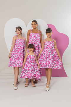 Vestido FILHA Carol (Coração Rosa) - comprar online