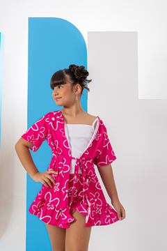 Combinadinho Kimono (Flor Rosa) na internet