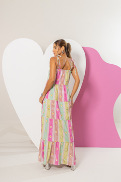 Vestido MÃE Carol (Flowers) - Marias - MODA PARA MENINAS