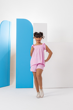 Combinadinho Geovanna Lastex (Rosinha) - comprar online